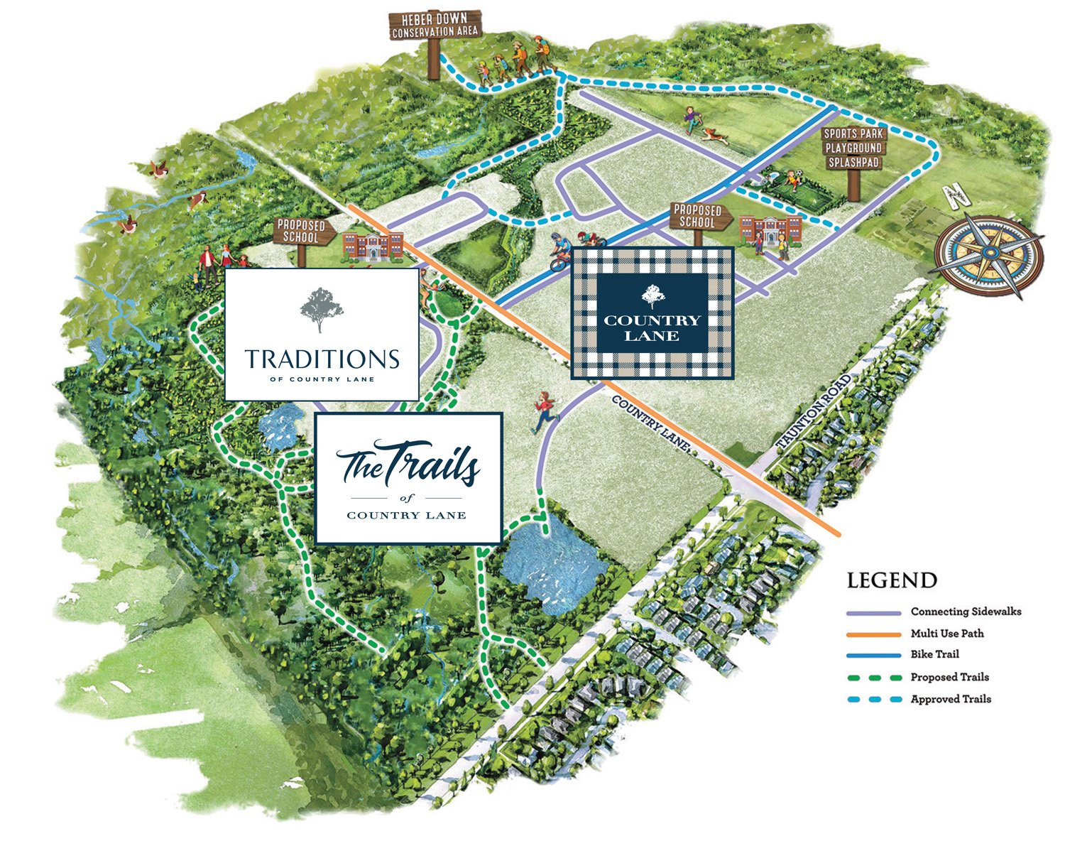 trail map of Traditions Of Country Lane
